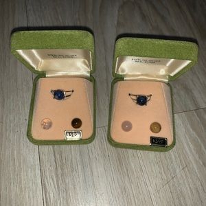 Vintage sterling silver interchangeable stone ring